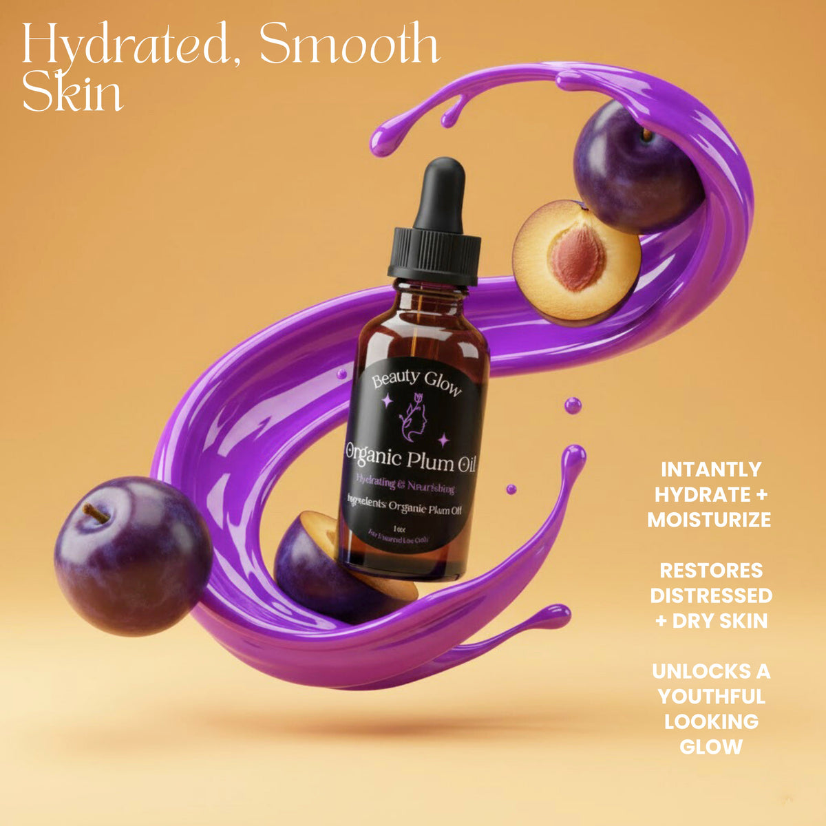 Organic Plum Beauty Face Oil