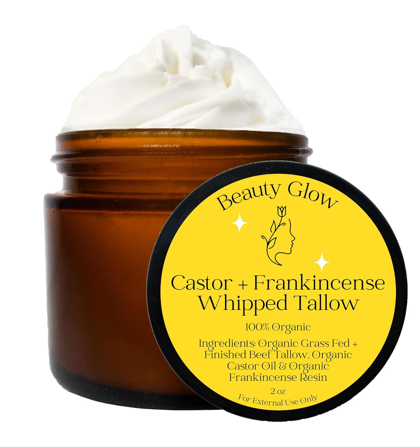 Organic Frankincense & Castor Oil Beef Tallow