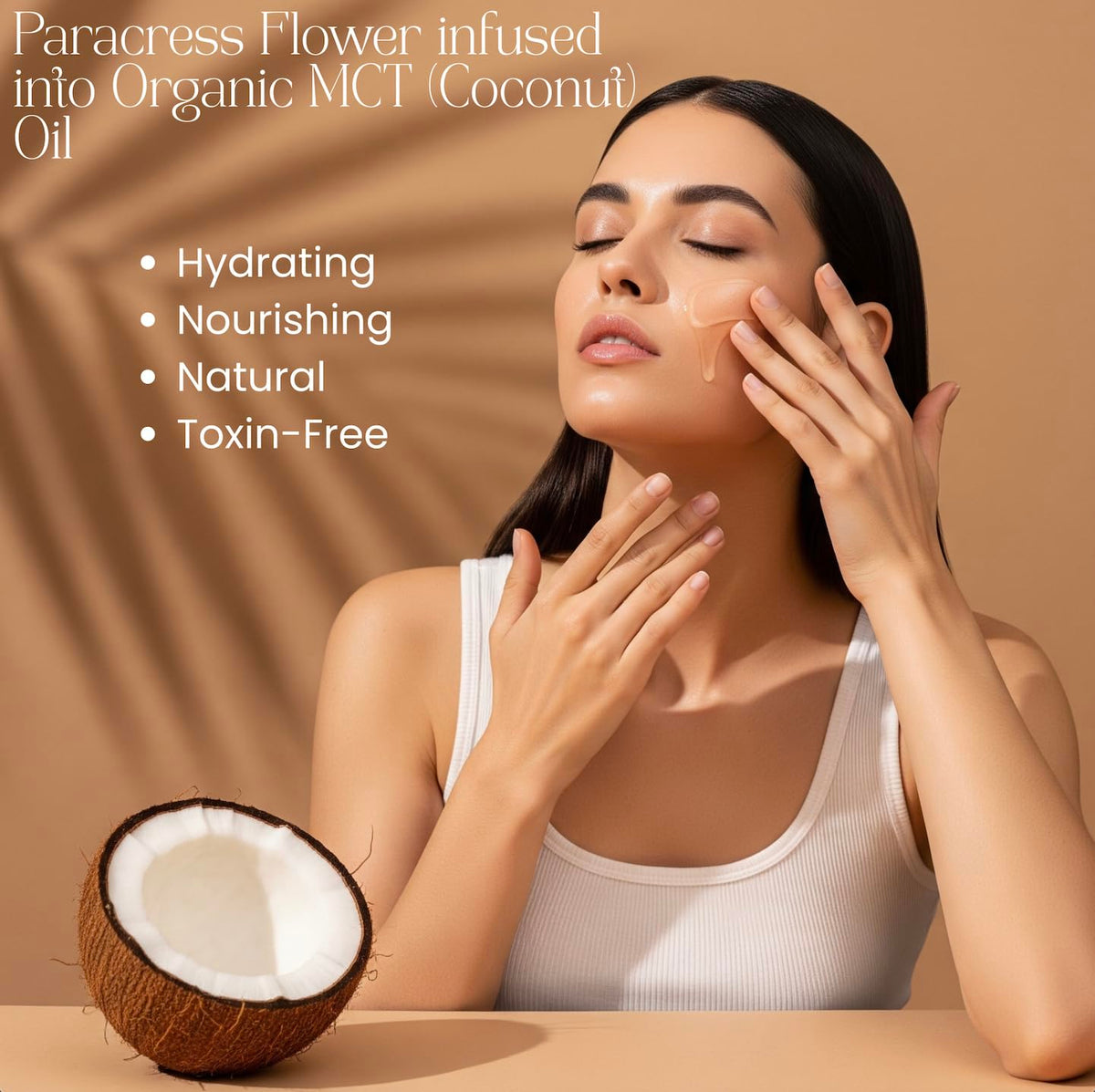 Organic Paracress Flower & Organic MCT Oil for Face