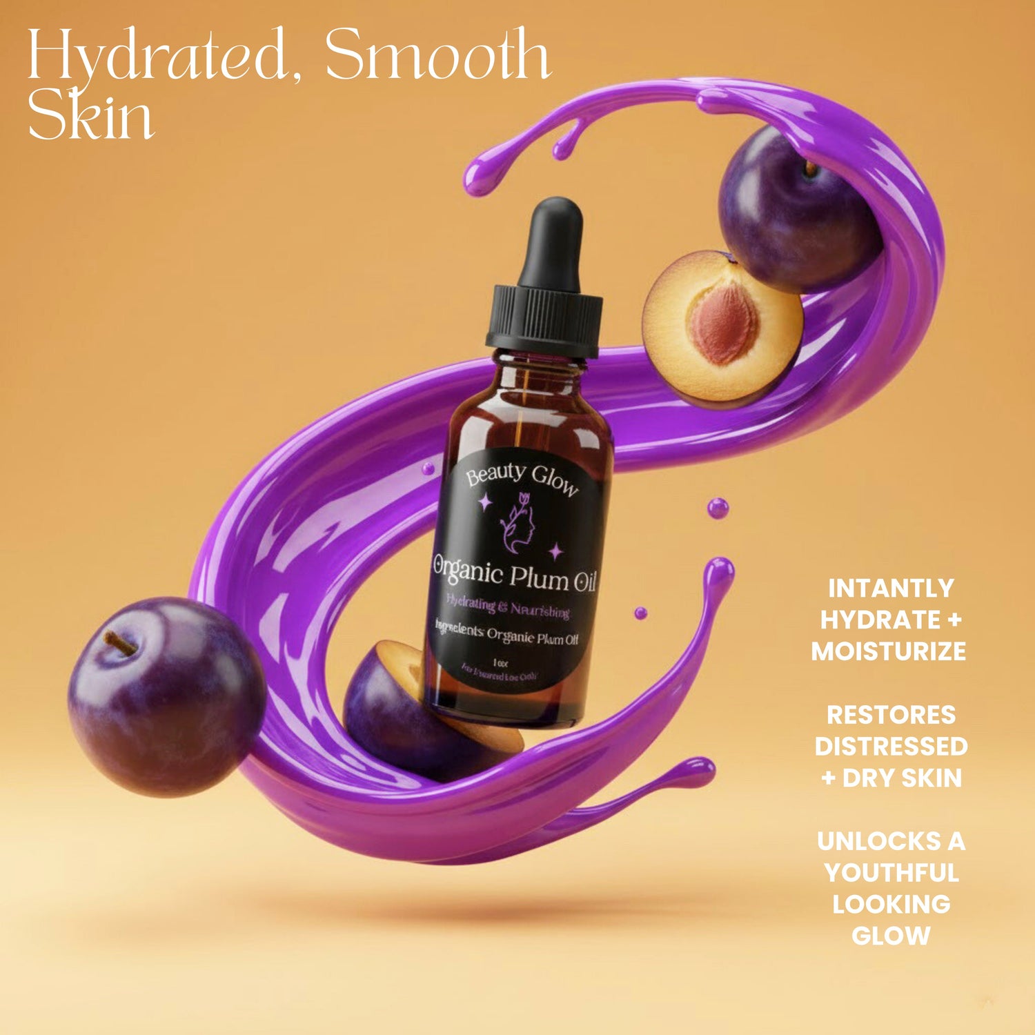 Organic Plum Beauty Face Oil