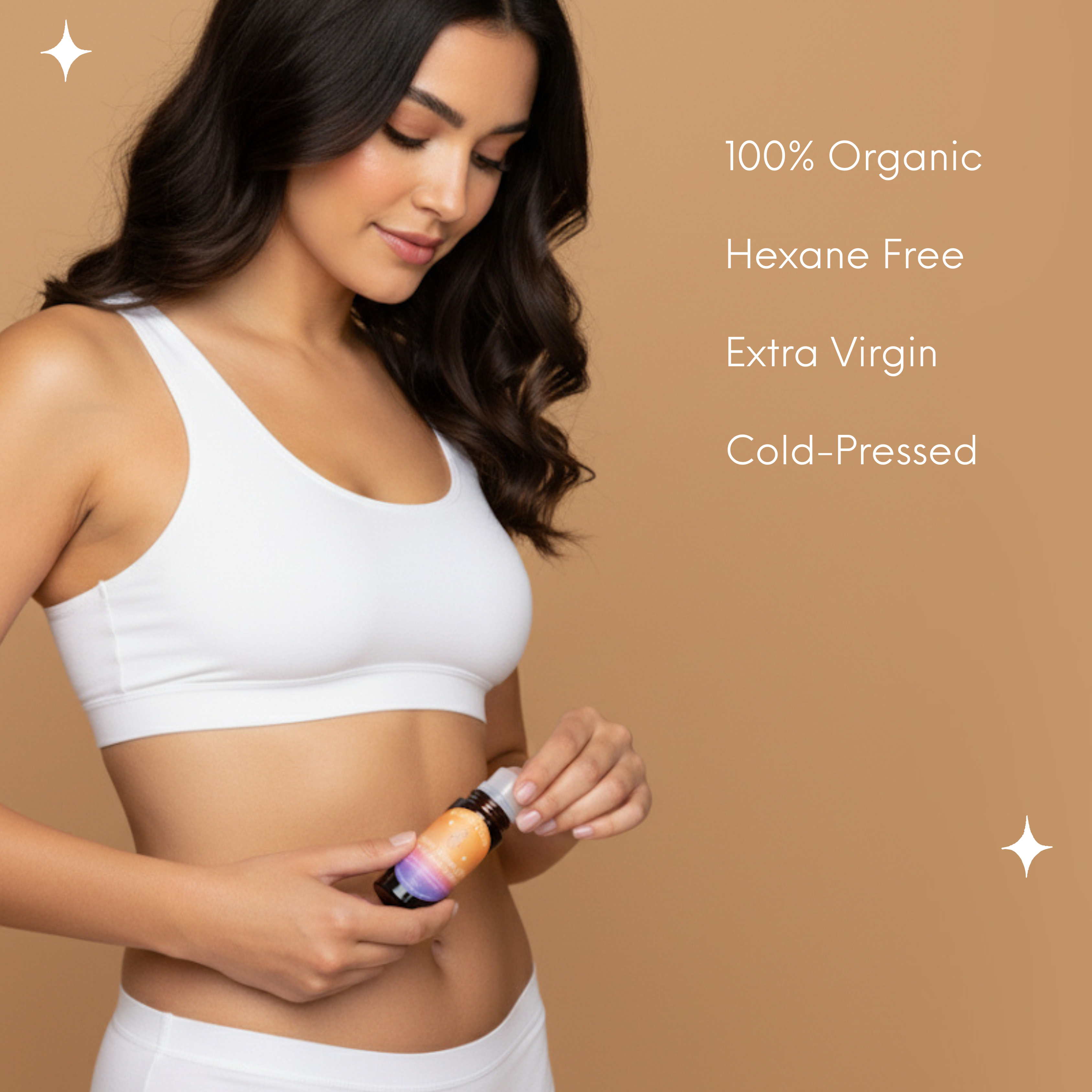Organic Castor Oil &amp; Rose Quartz Rollerball