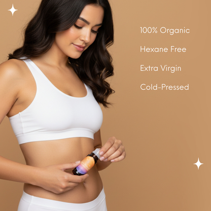 Organic Castor Oil &amp; Rose Quartz Rollerball