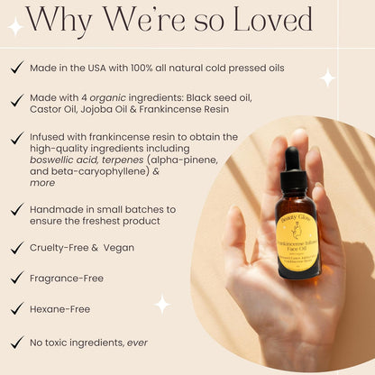 Organic Frankincense Resin Face Oil