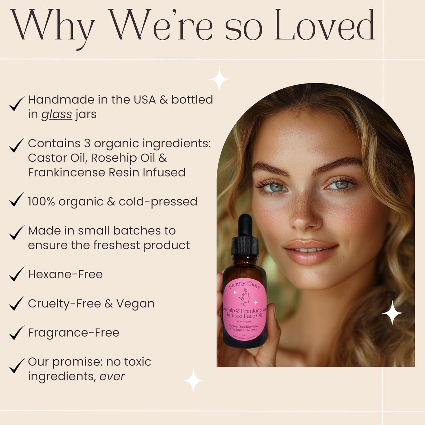 Organic Frankincense Resin with Rosehip & Castor Oils
