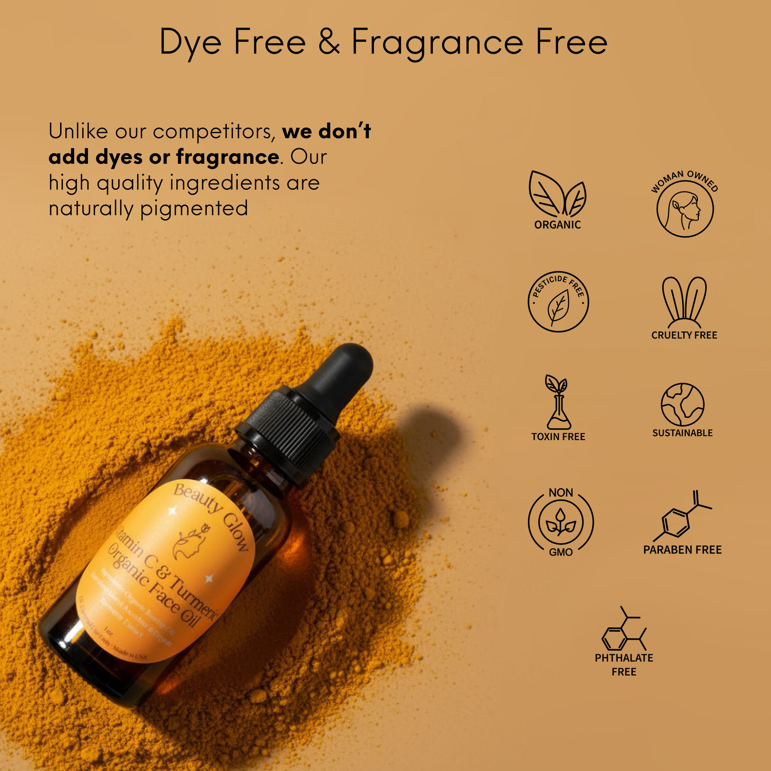 Vitamin C &amp; Organic Turmeric Face Oil
