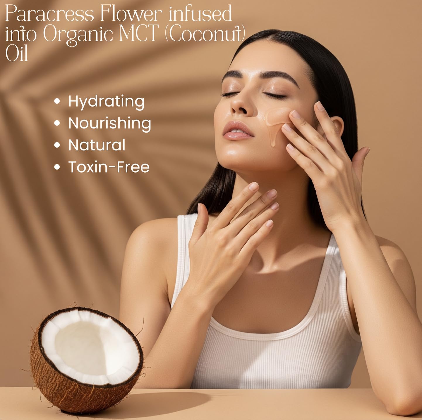 Organic Paracress Flower & Organic MCT Oil for Face