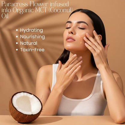 Organic Paracress Flower & Organic MCT Oil for Face