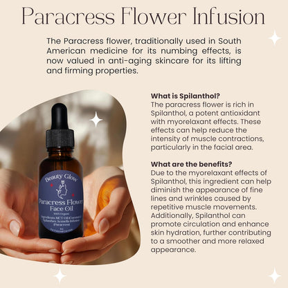 Organic Paracress Flower & Organic MCT Oil for Face